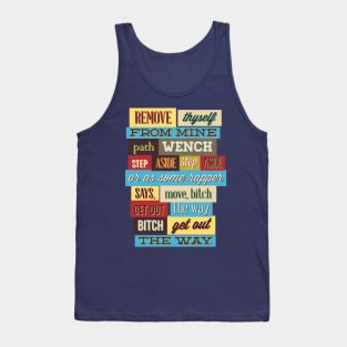 colorful typography Tank Top